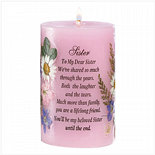 SISTER DRY FLORAL CANDLE